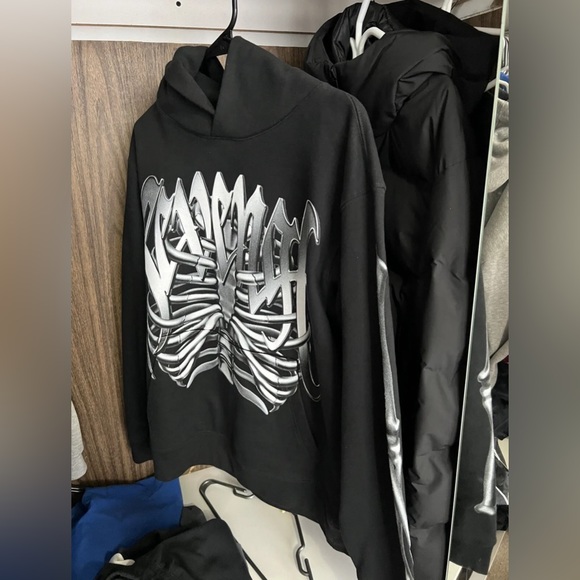 Revenge Chrome Skeleton hoodie - Picture 2 of 3